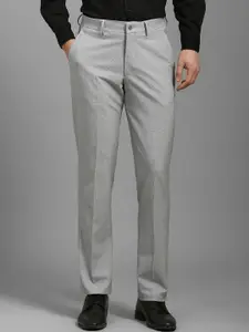 Louis Philippe Men Textured Slim Fit Trousers