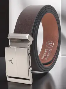 Metronaut Men Textured Leather Formal Belt