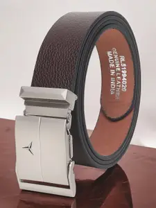 Metronaut Men Textured Leather Formal Belt