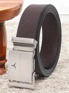 Metronaut Men Textured Leather Formal Belt