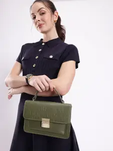Mast & Harbour Textured Structured Satchel