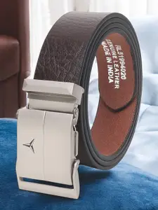 Metronaut Men Textured Leather Formal Belt