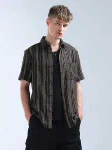 Flying Machine Men Classic Opaque Striped Casual Shirt