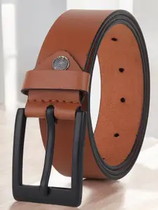 Metronaut Men Textured Leather Formal Belt