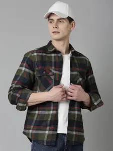 Kook N Keech Men Standard Tartan Checks Opaque Checked Casual Shirt
