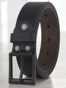 Metronaut Men Textured Leather Formal Belt