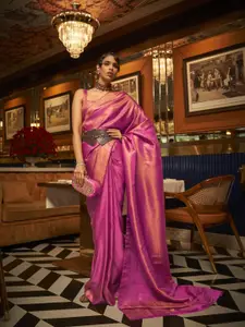 Anouk Woven Design Silk Blend Banarasi Saree