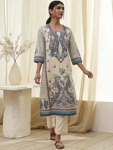 Biba Women Ethnic Motifs Embroidered Kurta