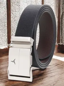 Metronaut Men Textured Leather Formal Belt