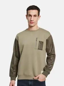 Octave Men Colourblocked Sweatshirt