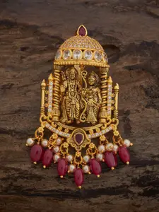 Kushal's Fashion Jewellery 92.5 Sterling Silver Gold-Plated Pendant