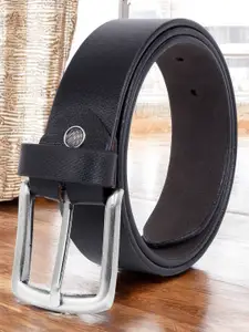 Metronaut Men Textured Leather Formal Belt