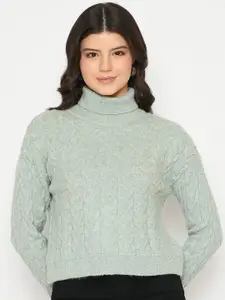 Madame Women High Neck Pullover