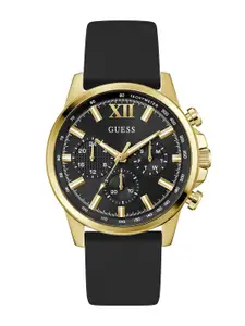 GUESS Men Embellished Dial & Straps Analogue Watch GW0913G2