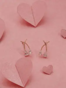 Gargi by P. N. Gadgil & Sons 925 Sterling Silver Stones Studded Contemporary Studs