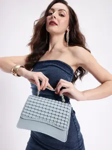 DressBerry Textured Structured Satchel