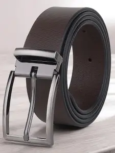 Metronaut Men Textured Leather Formal Belt