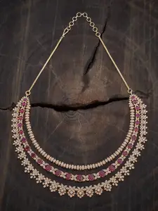 Kushal's Fashion Jewellery Copper Gold-Plated Necklace