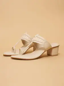 ERIDANI Alia Kolhapuri Block Heels