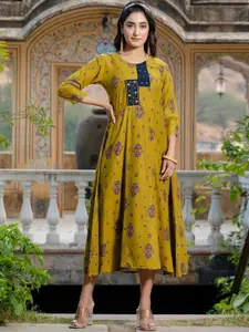 Anouk Women Printed A-Line Dress