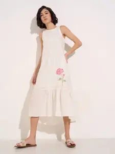 AKKRITI BY PANTALOONS Floral A-Line Midi Dress