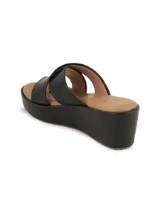 DressBerry Embellished Block Pumps with Laser Cuts