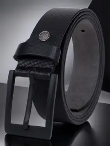 Metronaut Men Textured Leather Formal Belt