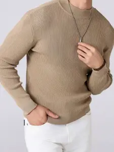 Moda Rapido Men High Neck Pockets Slim Fit T-shirt