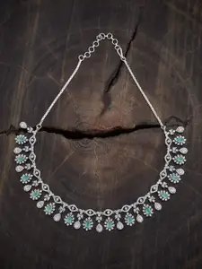 Kushal's Fashion Jewellery Copper Rhodium-Plated Necklace