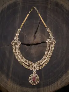 Kushal's Fashion Jewellery Copper Gold-Plated Necklace
