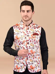 Moda Rapido Printed Woven Nehru Jacket