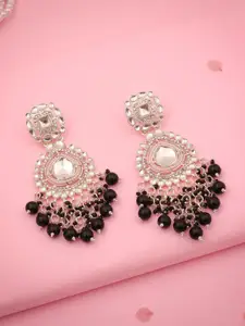 Anouk Gold-Plated Artificial Beads Beaded Contemporary Shaped Drop Earrings