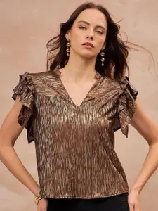 all about you Flutter Sleeve Top