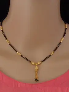 Ramdev Art Fashion Jwellery Set Of 4 Gold-Plated Beaded  Necklace And Earrings