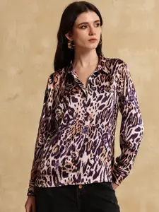 Kazo Women Animal Opaque Printed Formal Shirt