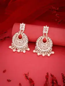 Anouk Diamond Shaped Jhumkas Earrings