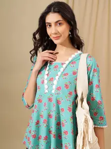 KALINI Floral Print Cotton Top