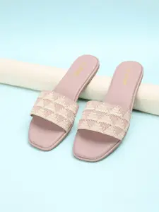 Ginger by Lifestyle Women Embellished Open Toe Flats