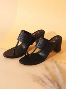 RUXBYPAYAL Printed Party Block Sandals