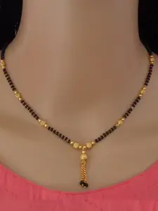 Ramdev Art Fashion Jwellery Set Of 4 Gold-Plated Stone-Studded Necklace And Earrings