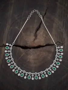 Kushal's Fashion Jewellery Copper Rhodium-Plated Necklace