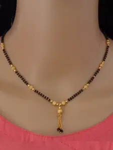 Ramdev Art Fashion Jwellery Set Of 4 Gold-Plated Stone-Studded Necklace And Earrings