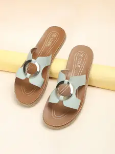 CODE by Lifestyle Women Textured Open Toe Flats