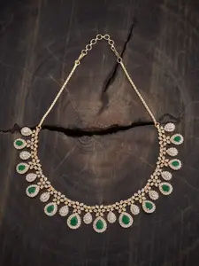 Kushal's Fashion Jewellery Copper Gold-Plated Necklace