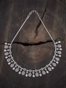 Kushal's Fashion Jewellery Copper Rhodium-Plated Necklace