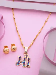 Ramdev Art Fashion Jwellery Set Of 6 Gold-Plated Necklace With Earrings Jewellery Set