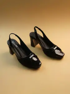 Ozuri Party Block Pumps with Bows