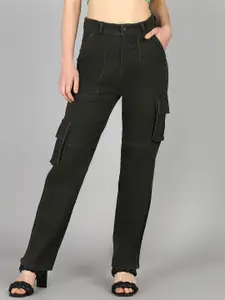 DressBerry Women Comfort Straight Fit High-Rise Light Fade Acid Wash Stretchable Jeans