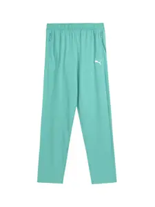 Puma Zippered Jersey Boy's  Solid Sweatpants