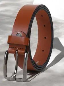 Metronaut Men Textured Leather Formal Belt